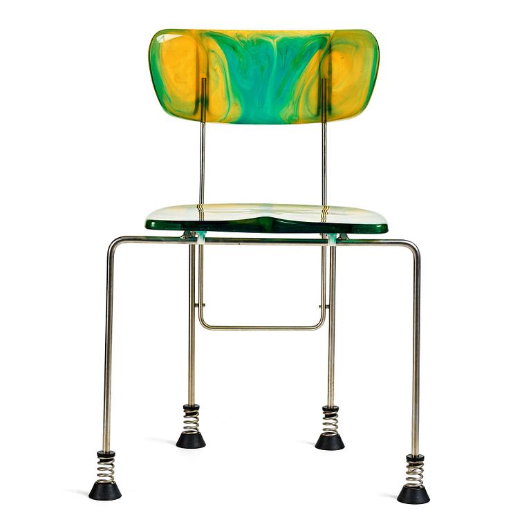 Gaetano Pesce, a "Broadway", chair, produced by Bernini, Italy, 1993.