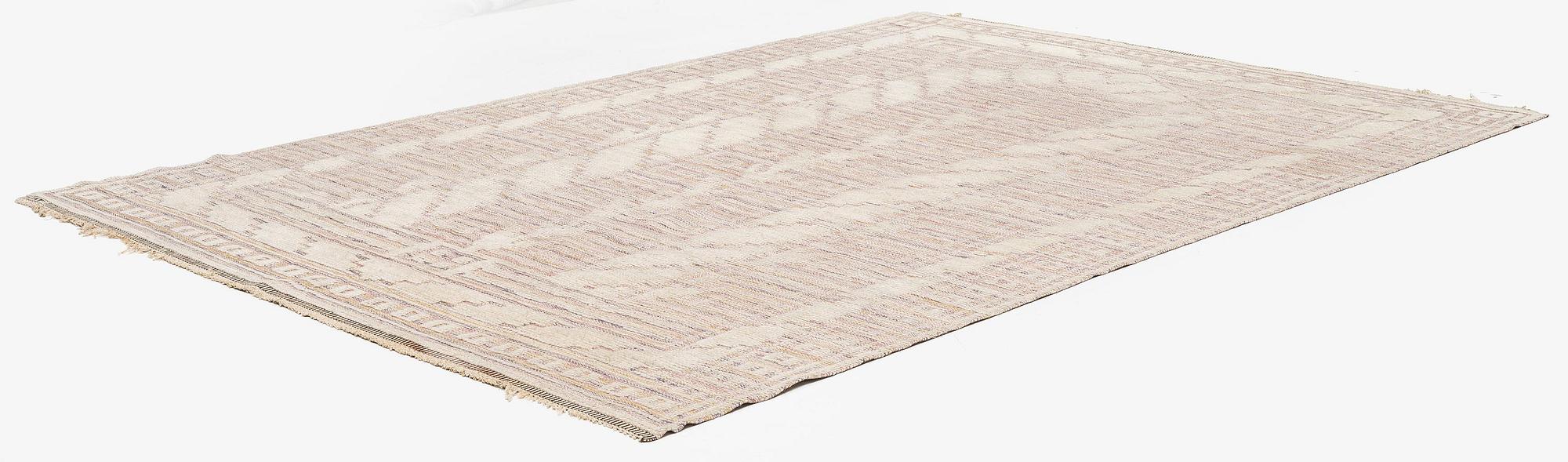 Märta Måås-Fjetterström, matta, 'Vita spetsporten' (variant), knotted pile in relief, c. 303 x 210 cm, signerad MMF.