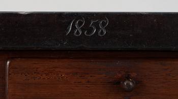 STENBORD. Skåne, daterat 1858.