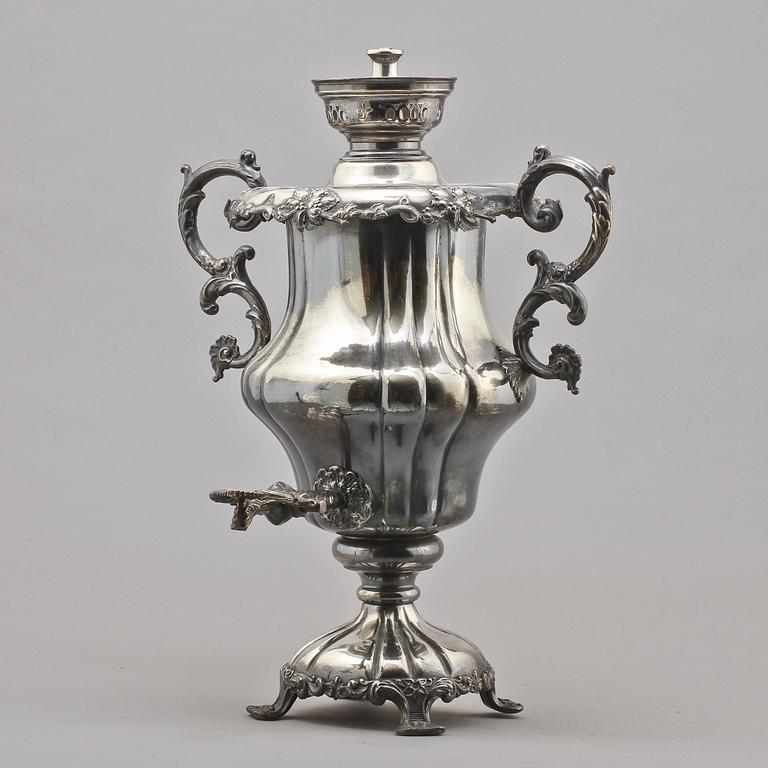 SAMOVAR, nysilver, 1800/1900-tal.