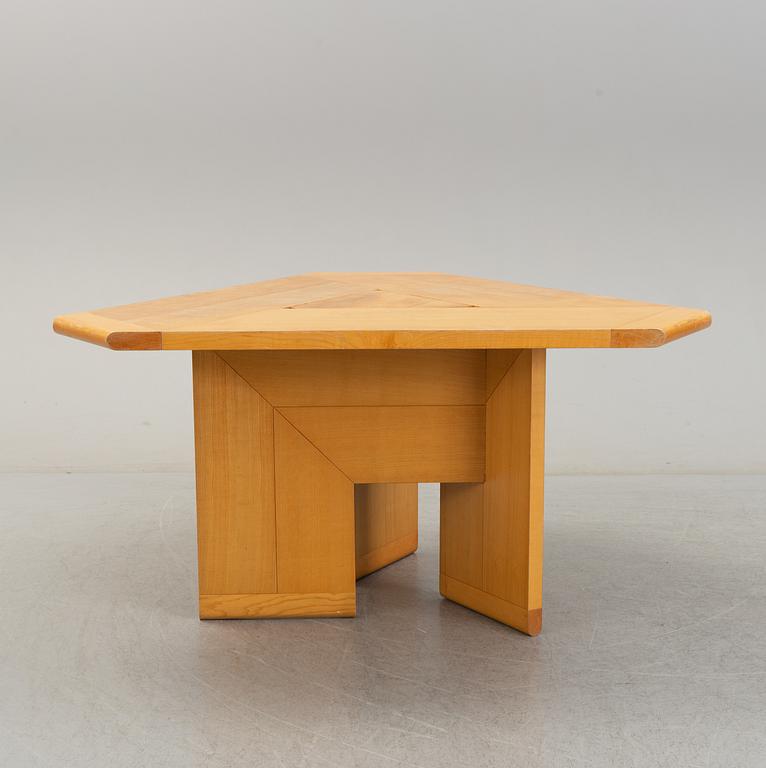 A 1970s ashwood table by Silvio Coppola for Monitna, Italy.