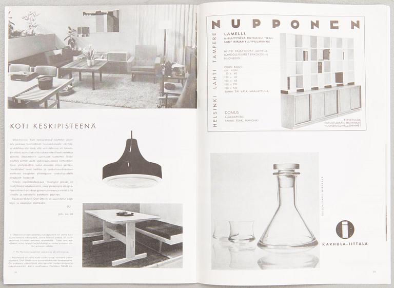 A bookshelf manufactured by Nupponen in the 1960s.