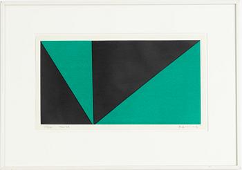 Olle Bærtling, silkscreen in color, signed and dated 1954-68, numbered 27/300.