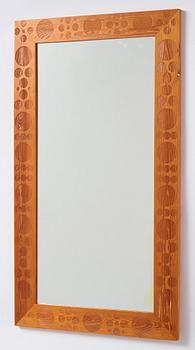 Erik Höglund, a mirror, Eriksmåla Glas, Sweden 1960-70s.