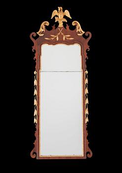 An English late Baroque mid 18th century mirror.