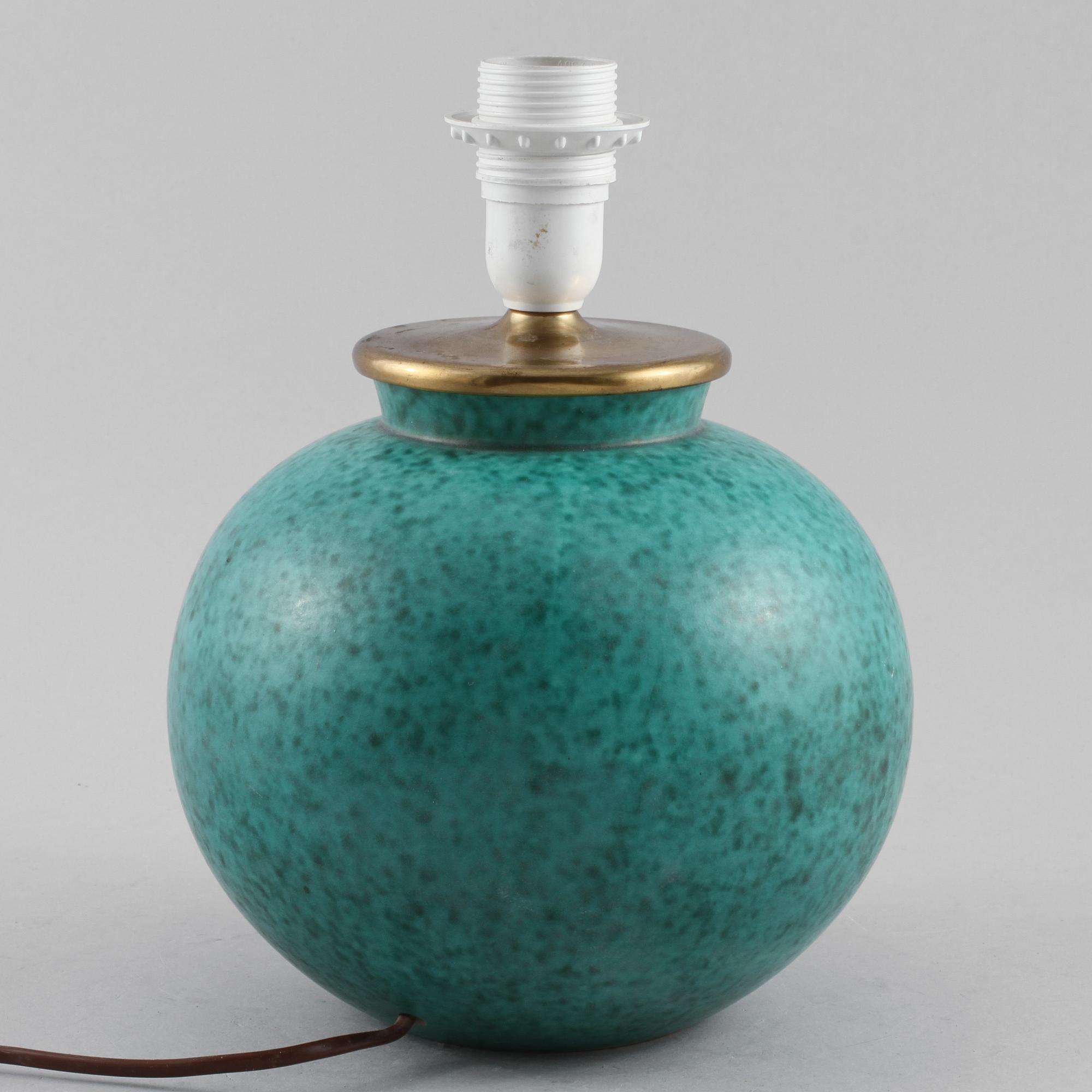 BORDSLAMPA, "Argenta", Gustavsberg, omkring 1900-talets mitt.