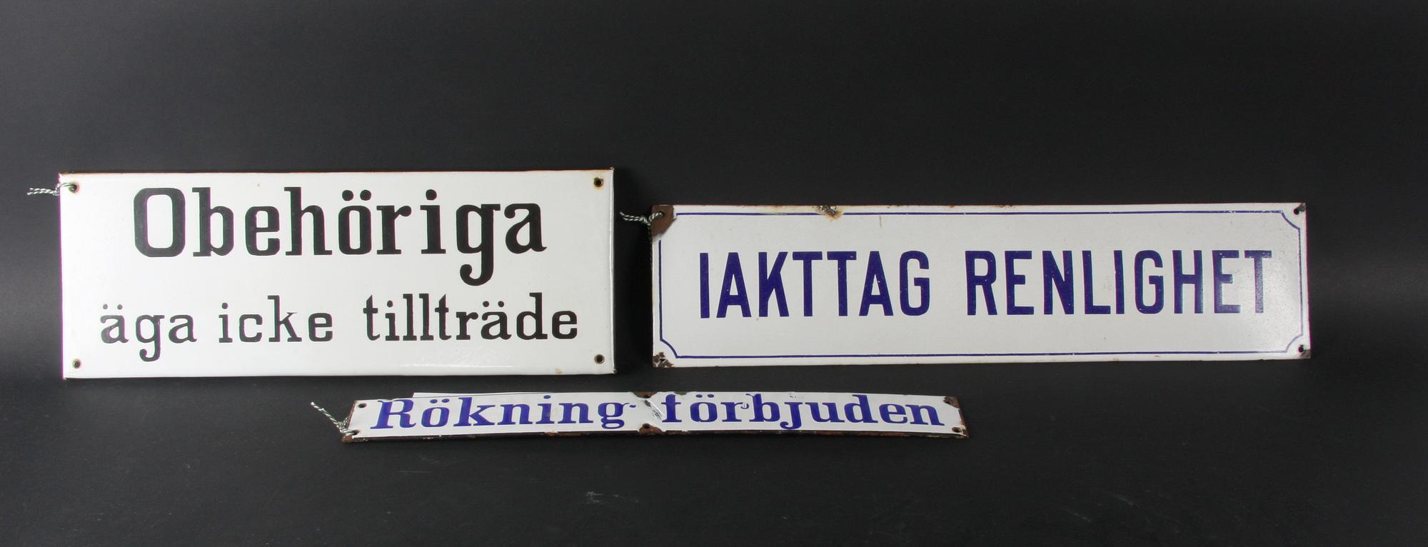 SKYLTAR, 3 st, emalj.