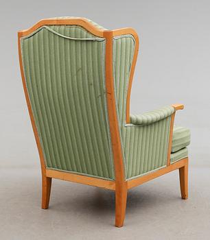 FÅTÖLJ, "Husfadern", Carl Malmsten, O.H. Sjögren, Tranås, 1900-talets andra hälft.