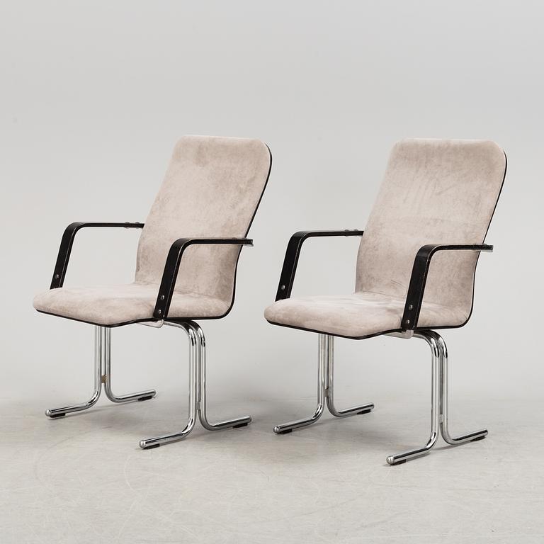 YRJÖ KUKKAPURO, six 'Fysio' chairs from Avarte, Finland, late 20th Century.