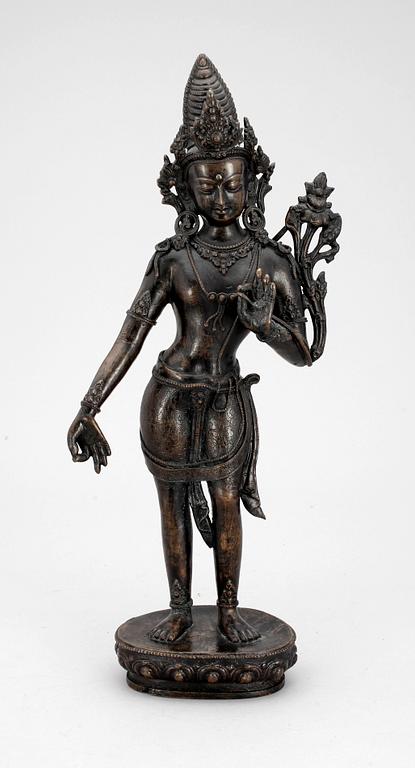 SKULPTUR, brons, Nepal, 1900-talets mitt.