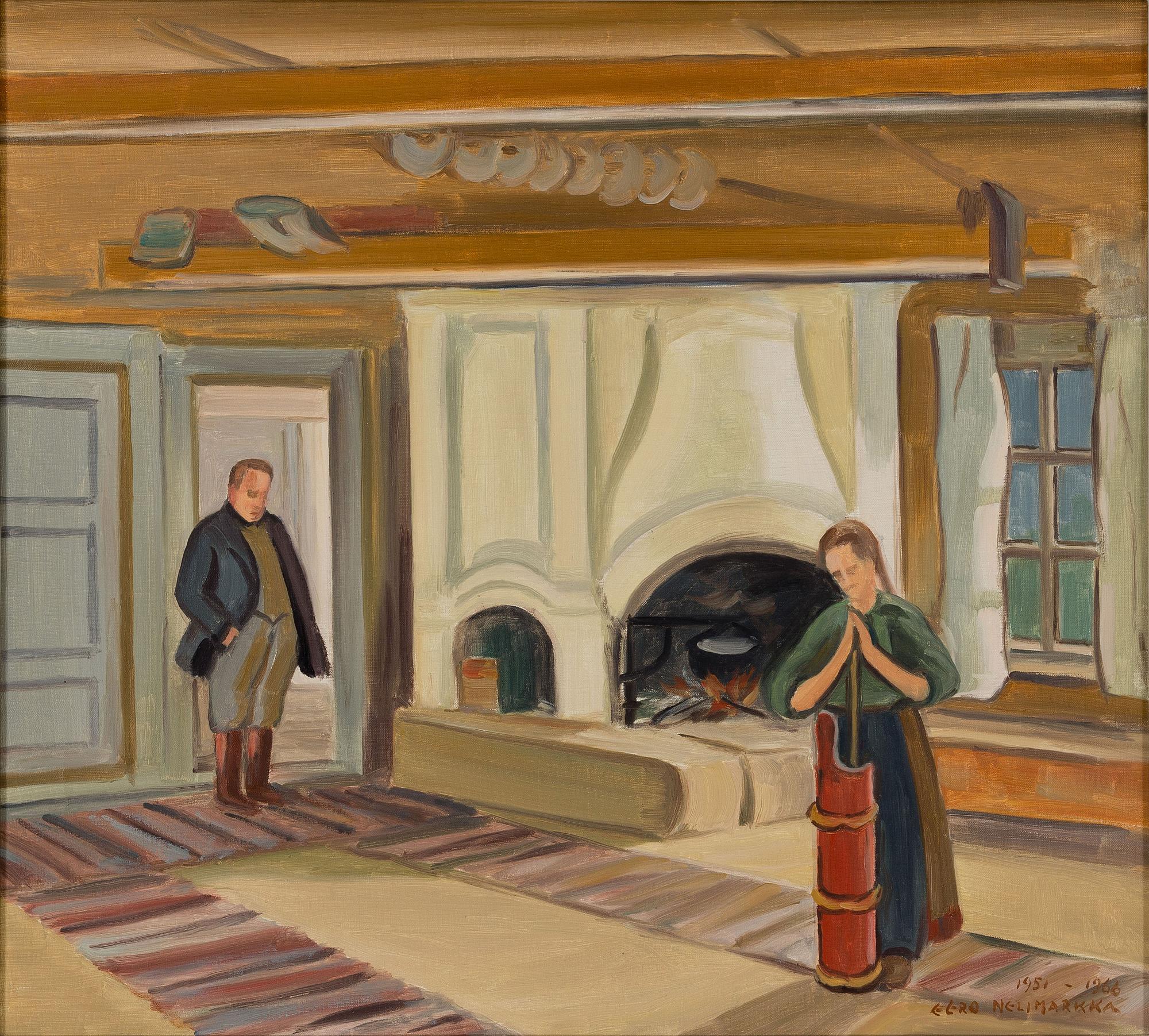 EERO NELIMARKKA, STUGINTERIÖR.