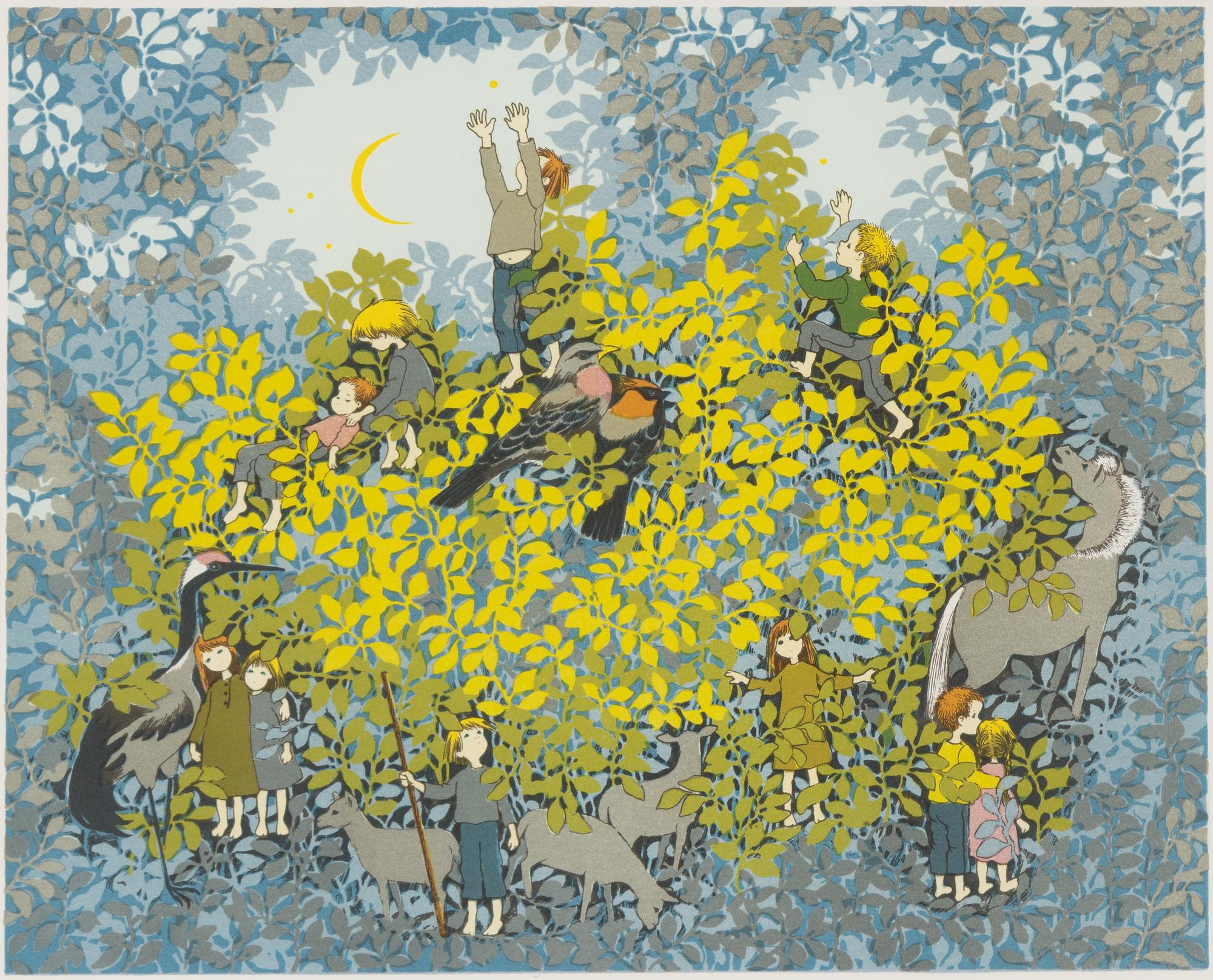 Ilon Wikland, lithograph in colours, signed 121/360.