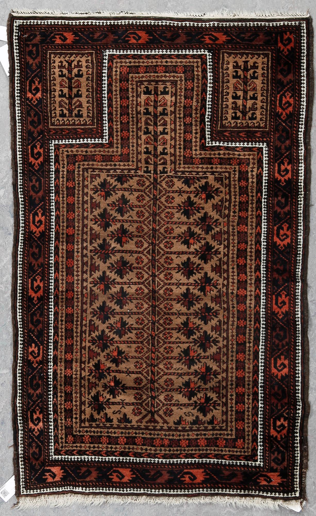BÖNEMATTA, beluch, ca 158x96 cm.