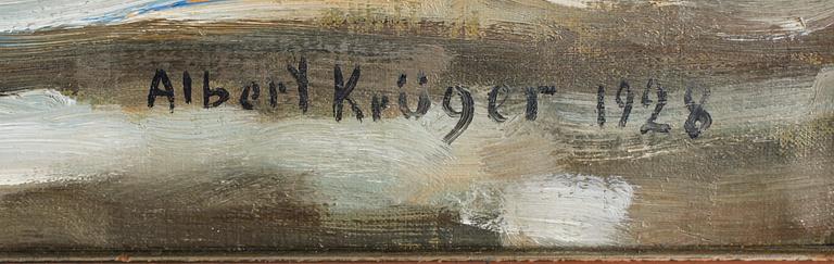 ALBERT KRÜGER, olja på duk, signerad och daterad 1928.
