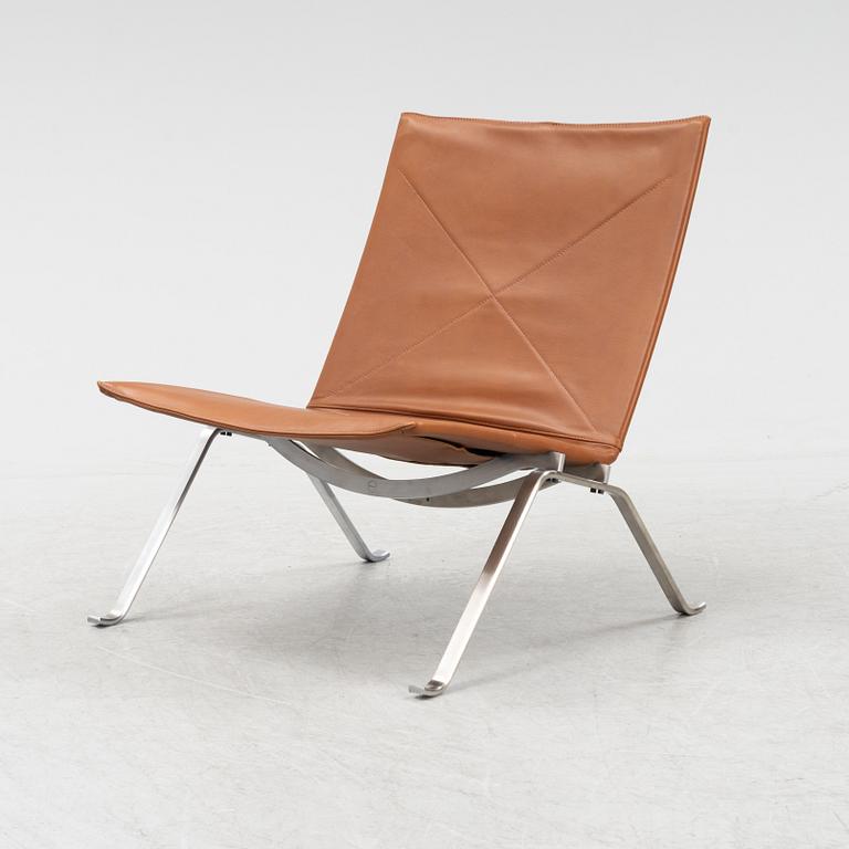 Poul Kjaerholm, fåtölj, PK22, Fritz Hansen, Danmark, daterad 1998.