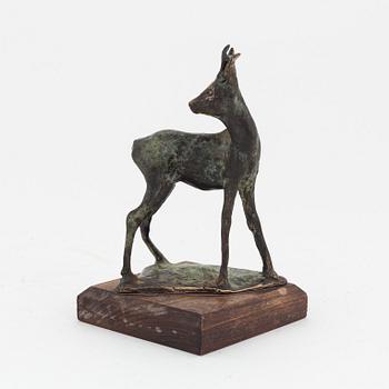 Torbjörn Forsberg, skulptur, brons, signerad. Daterad 1996. Höjd 16,5 cm.