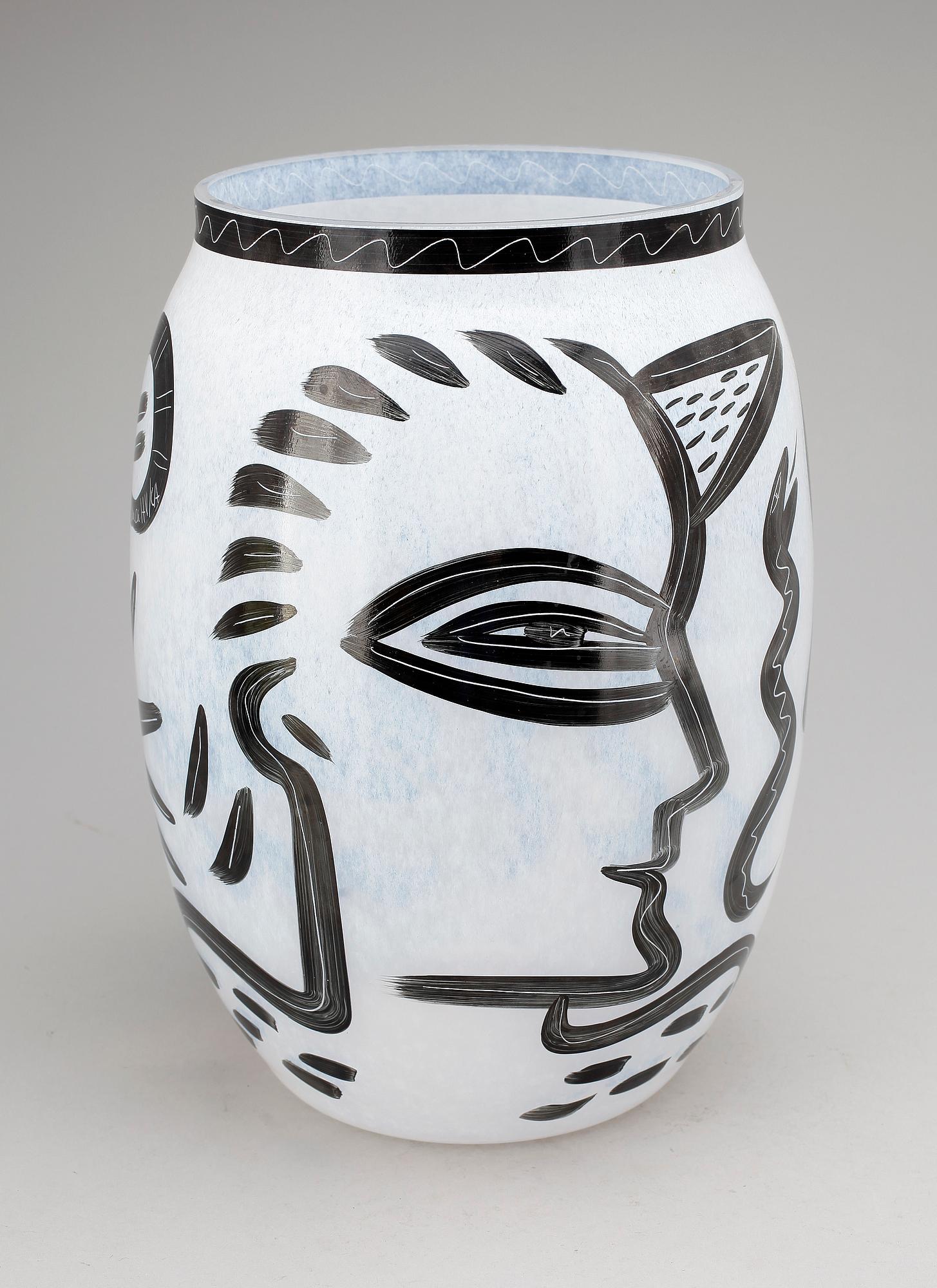 VAS, glas, Ulrica Hydman-Vallien, Kosta Boda, 1900/2000-tal.
