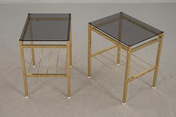 SÄNGBORD/LAMPBORD, ett par, 1900-talets andra hälft.