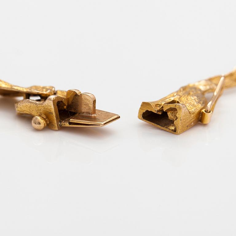 Björn Weckström, Halsband "Mariehand", 14K guld. Lapponia 1970.