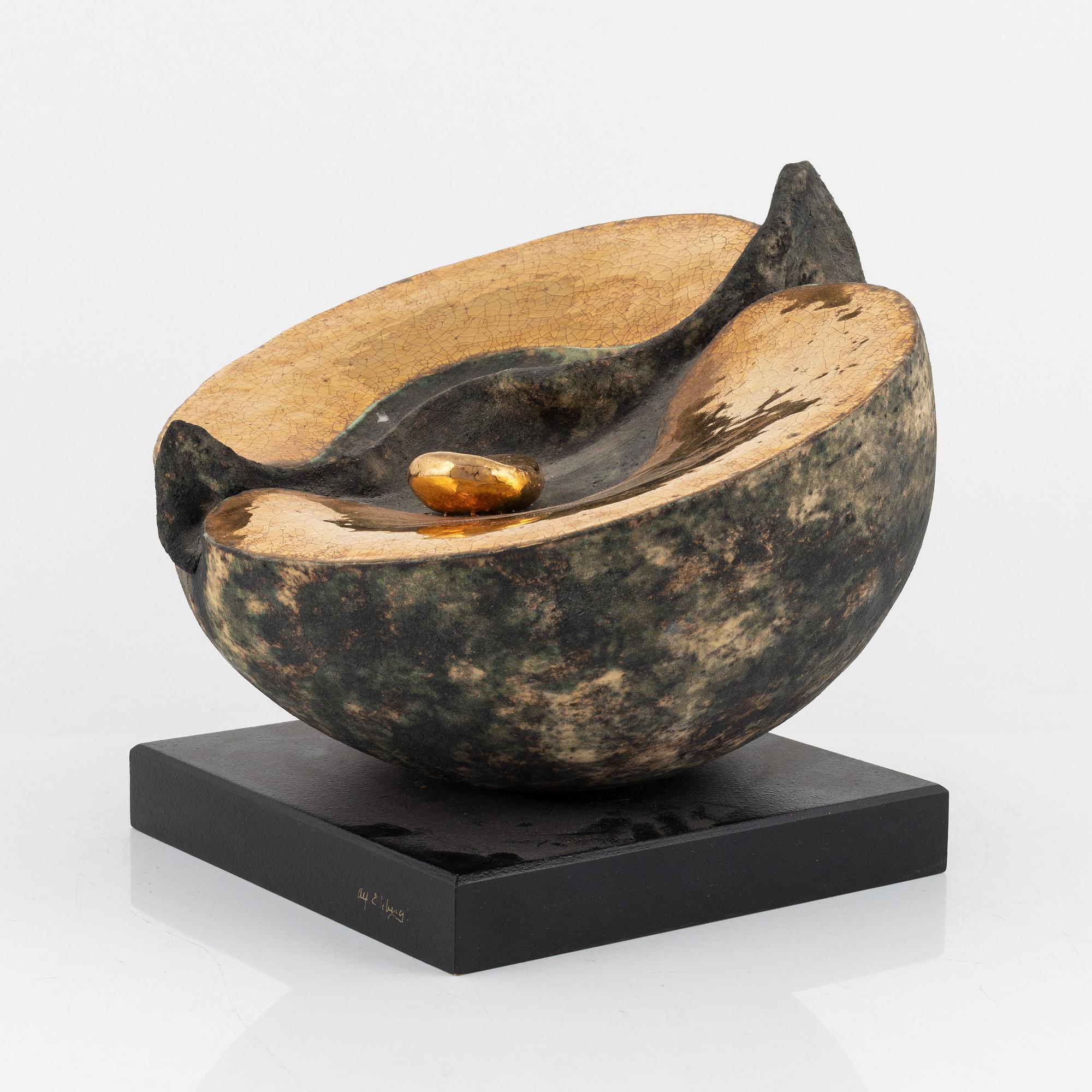 Alf Ekberg, a stoneware sculpture, signed.