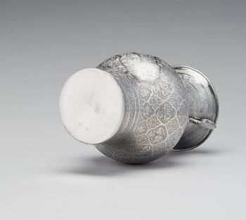 Vas, silver, Persien Isfahan, sen Qajardynasti.