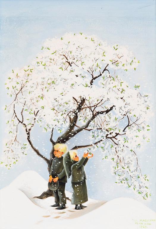 Ilon Wikland, The original cover of Astrid Lindgren's "Sunnanäng".
