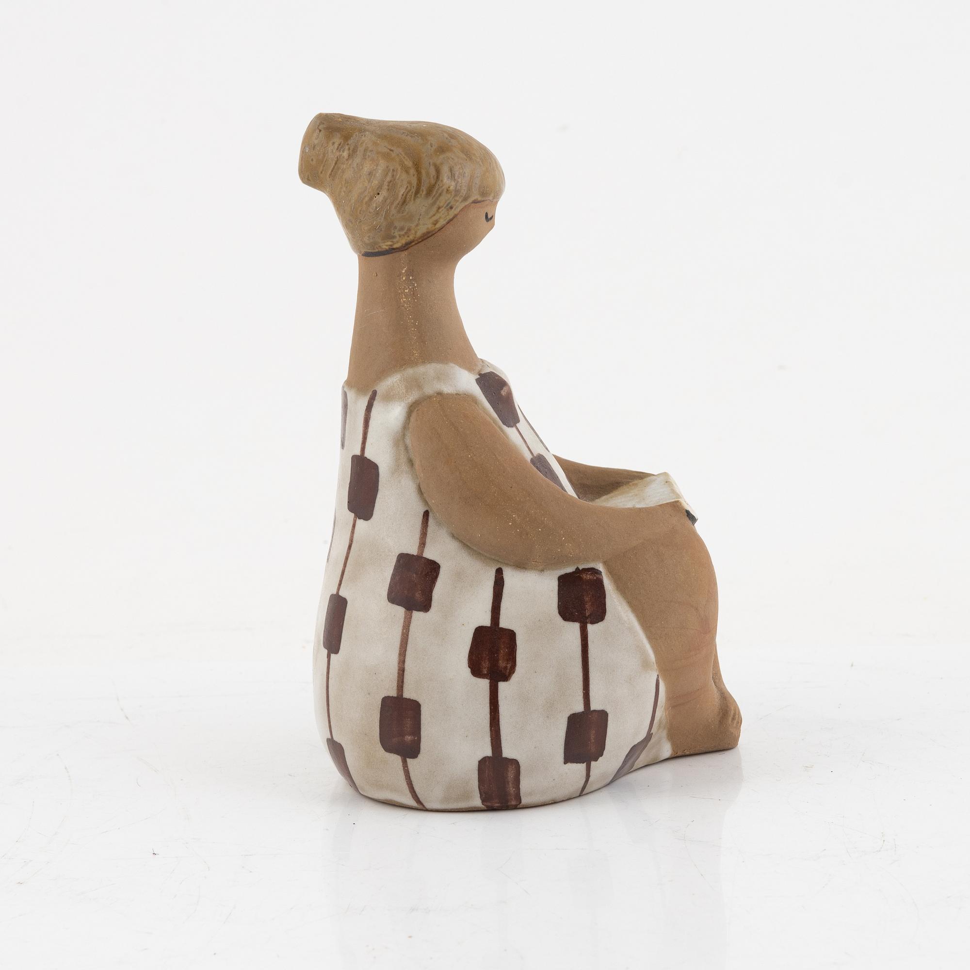 Lisa Larson, figurine, "Charlotta", stoneware, Gustavsberg.