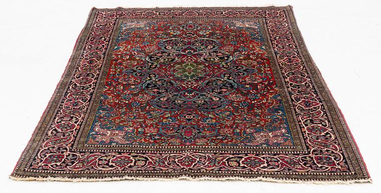 Matta, antik Mobarakeh Isfahan, ca 219 x 138 cm.