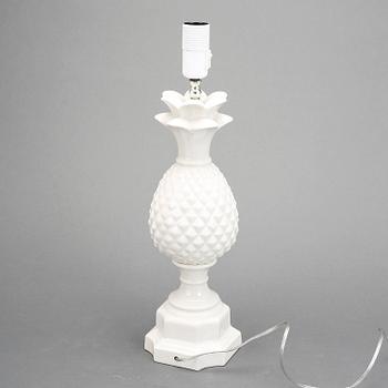 BORDSLAMPA, porslin, Italien, 1900-talets andra hälft.