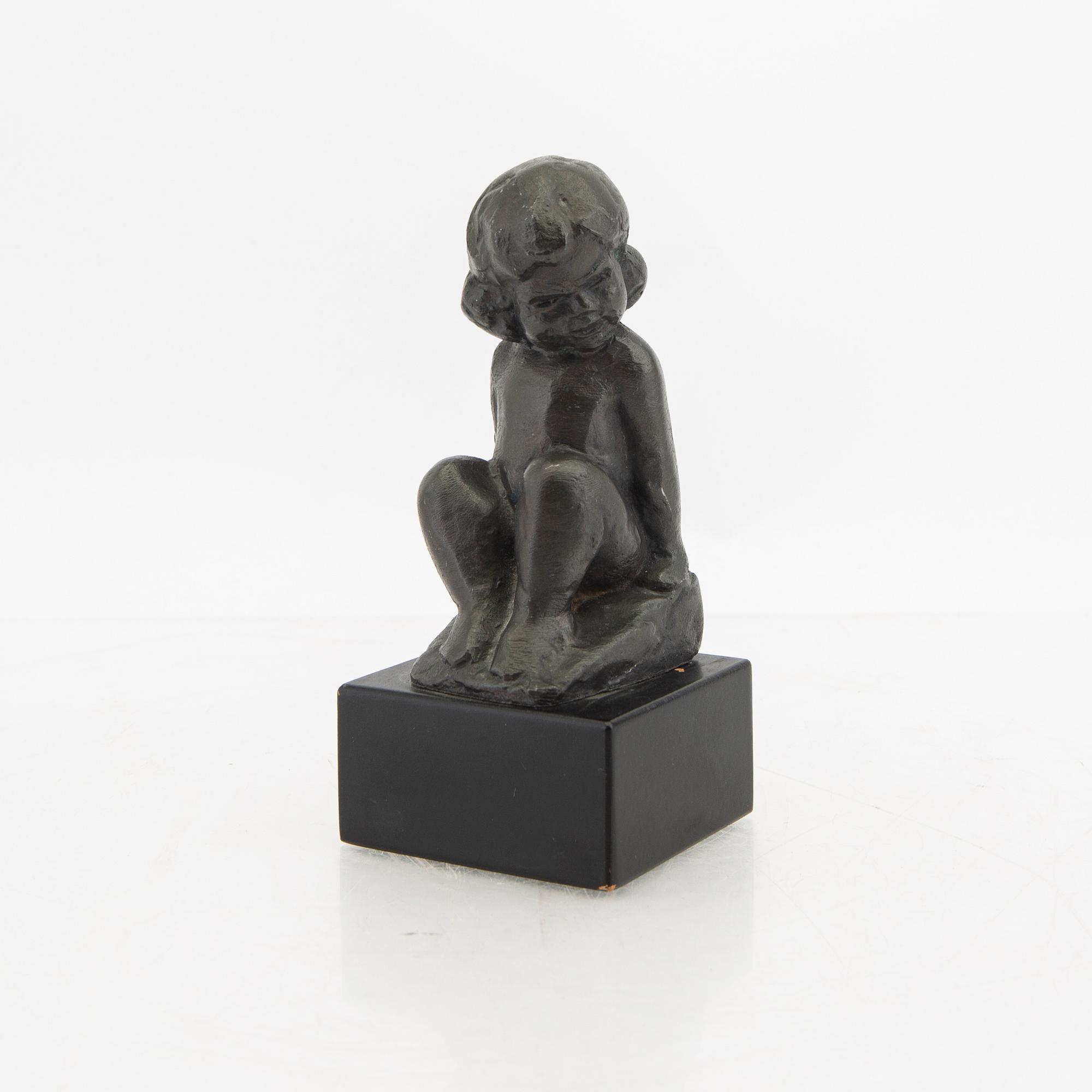 Carl-Einar Borgström,  signed metal sculpture.