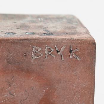 Rut Bryk, a stoneware cruet signed BRYK.