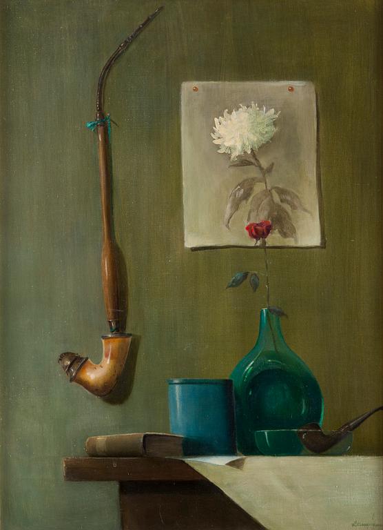 Antti Lampisuo, Still Life with Pipes.