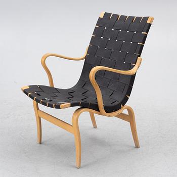 Bruno Mathsson, an armchair, "Eva", Firma Karl Mathsson, Värnamo, 1973.