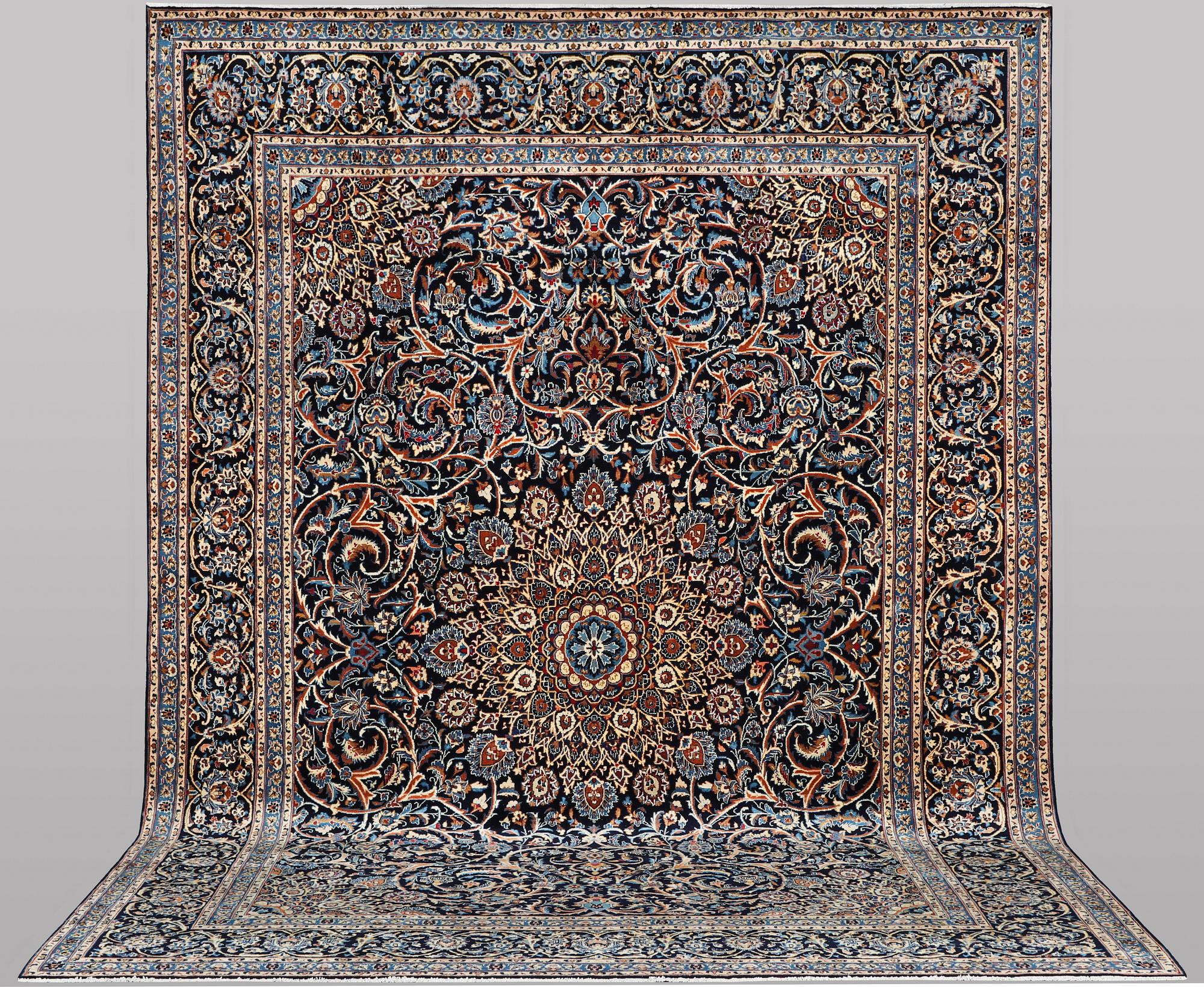 A carpet, Kashmar, c. 420 x 293 cm.