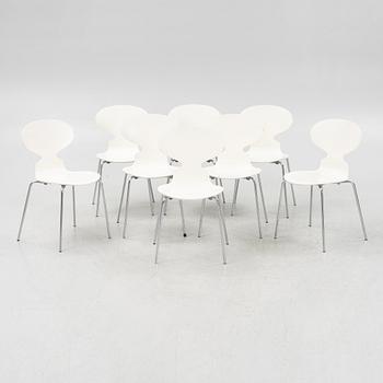 Arne Jacobsen, stolar, 8 st, "Myran", Fritz Hansen, Danmark,