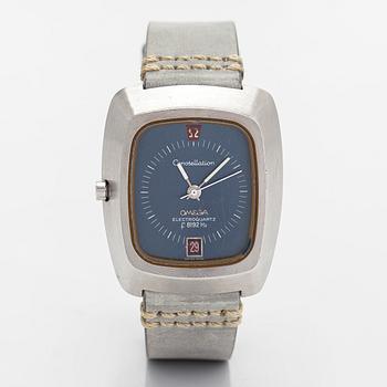 Omega, Constellation, Electroquartz, wristwatch, 37 x 44 mm.