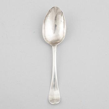 Råttsvanssked, silver, troligen Norge, 1700-tal.