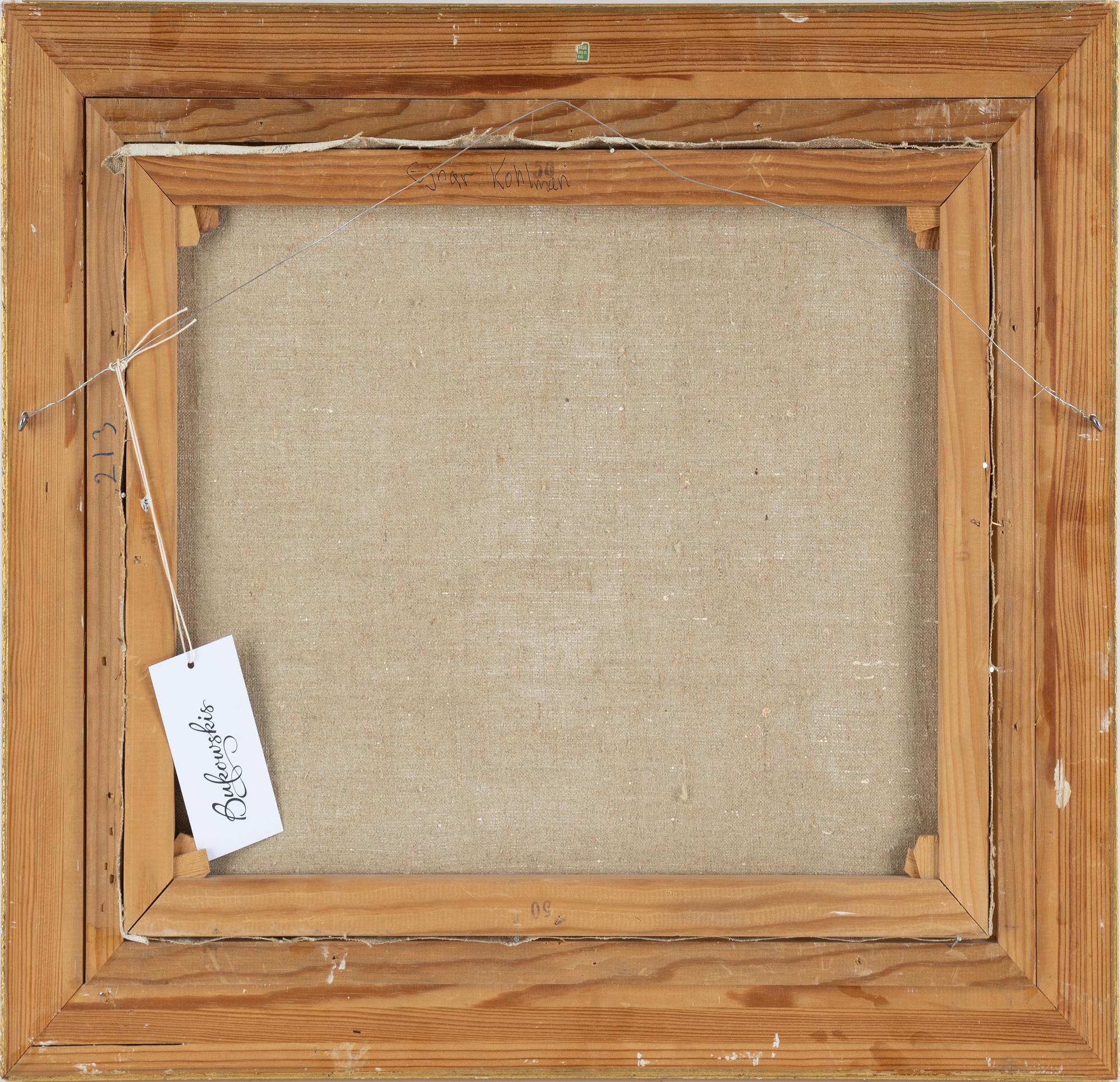 Ejnar Kohlmann, oil on canvas, signed and dated 1949.