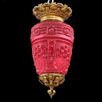 MÅNSKENSAMPEL, omkring sekelskiftet 1800/1900. Höjd 45 cm.