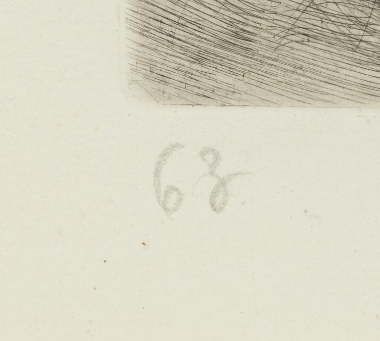 Marc Chagall, "L'ours et les deux Compagnons", from "Les fables de la Fontaine".