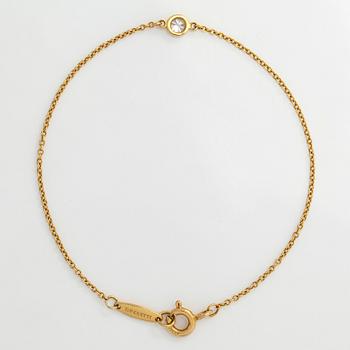 Tiffany & Co, Elsa Peretti, rannekoru, "Diamonds by the Yard", 18K kultaa, timantti n 0.08 ct.