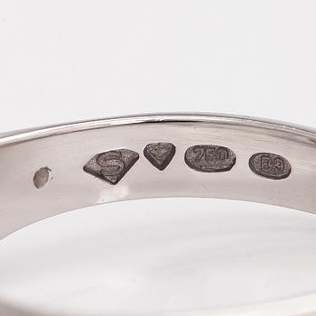 Ring, briljantslipad diamant 0,80 ct, 18K vitguld, Sandberg, Helsingfors 2003.
