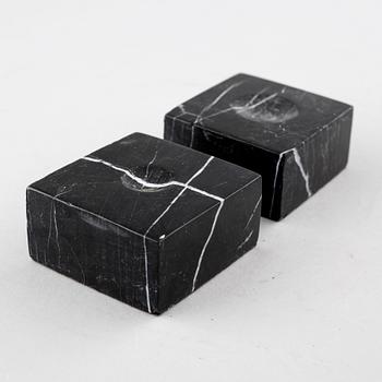 UNKNOWN ARTIST, two bronze sculptures, signed 'O.W.' and numbered 9/100 and 11/100.