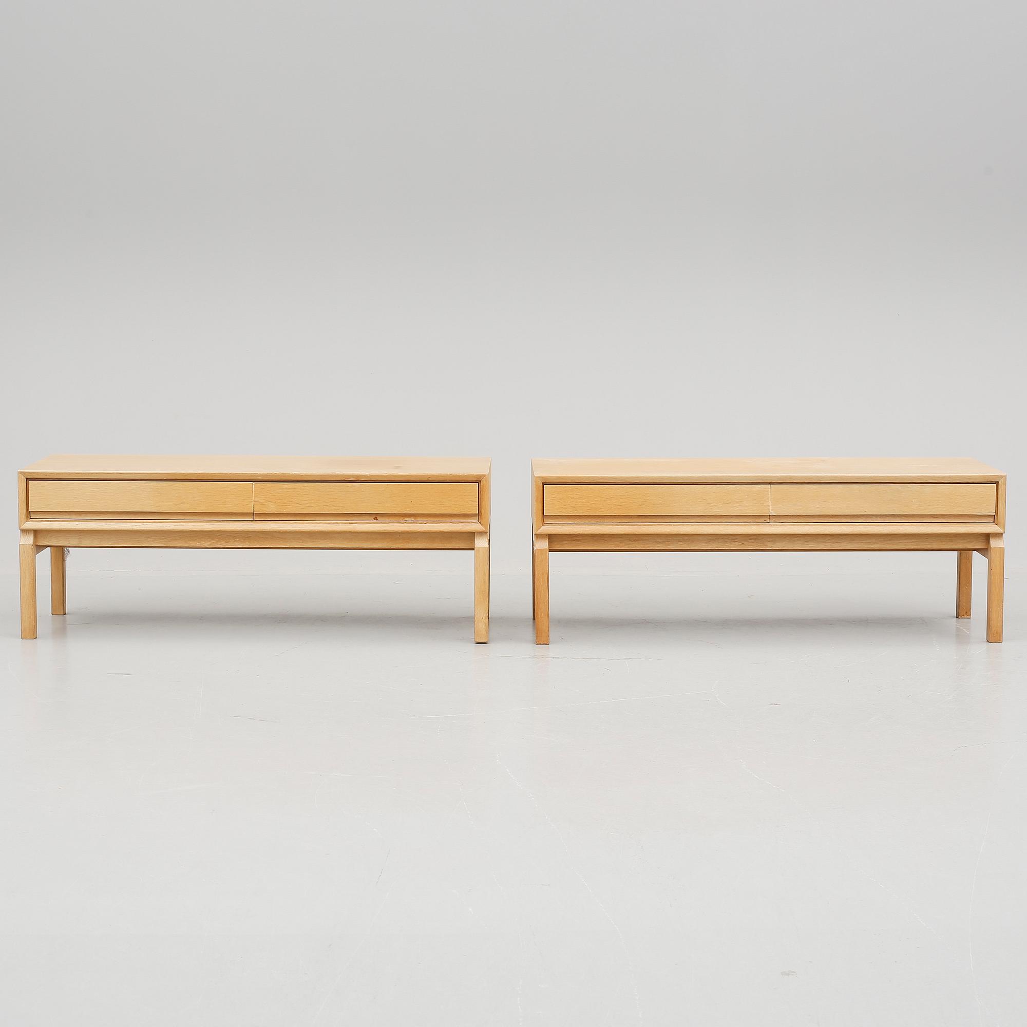 BÄNKAR, ett par, Erik Wörtz, 1960-tal.