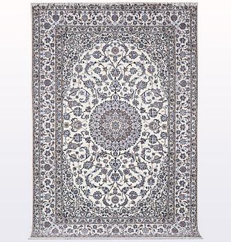 A carpet, Nain, part silk , so called 6 LAA, ca 316 x 207 cm.