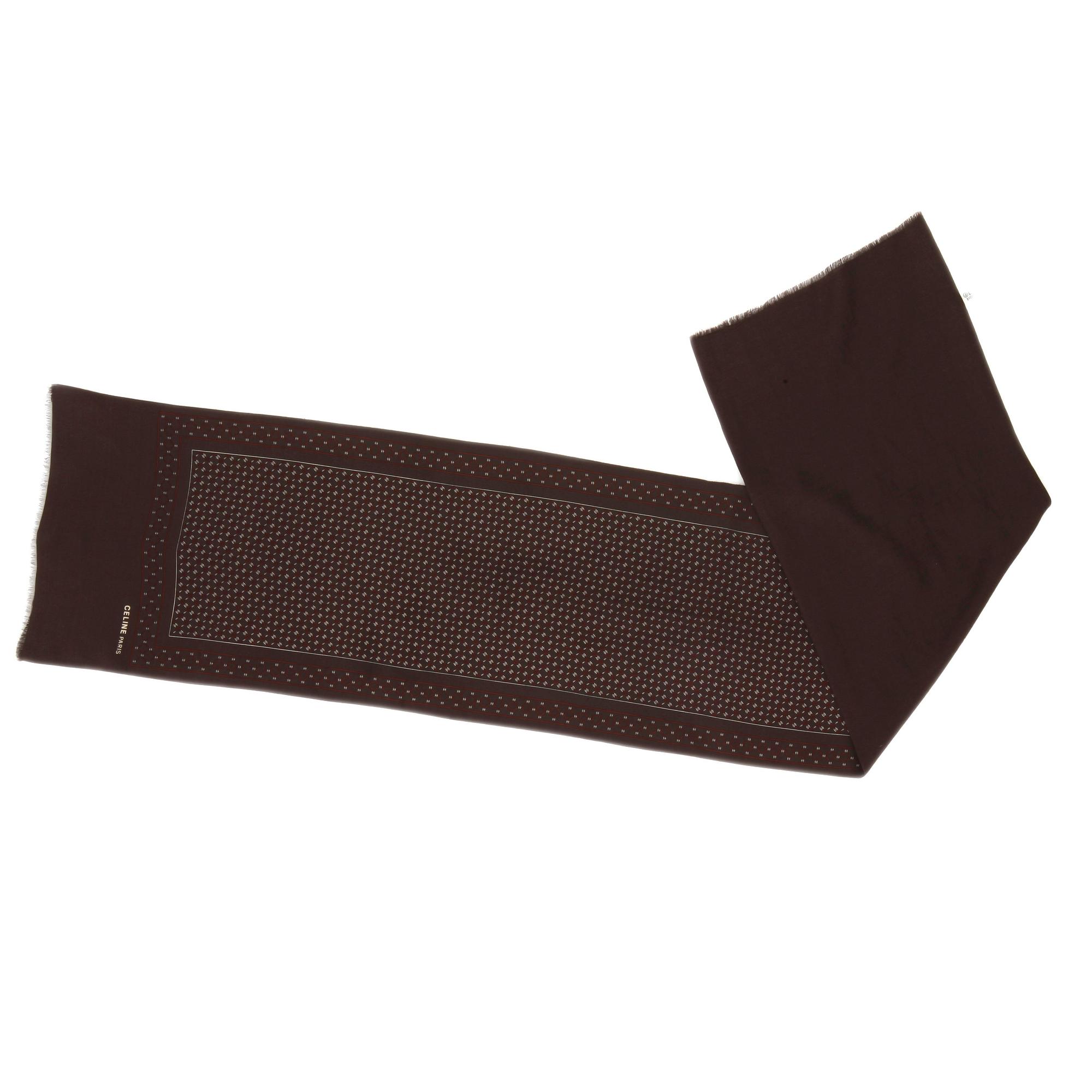 CÉLINE, a silk and kashmir scarf.