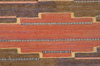 Märta Måås-Fjetterström, a carpet, "Bruna heden", flat weave, ca 222 x 129,5 cm, signed AB MMF.