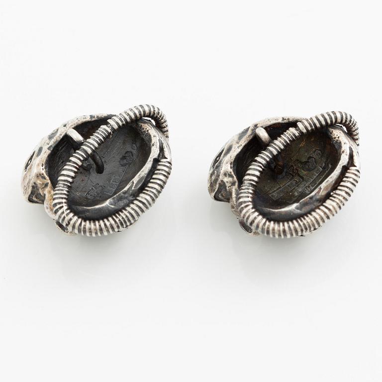 PA Lundahl-Terrs, figurines/pendants, eleven pieces, silver, in the form of animals.