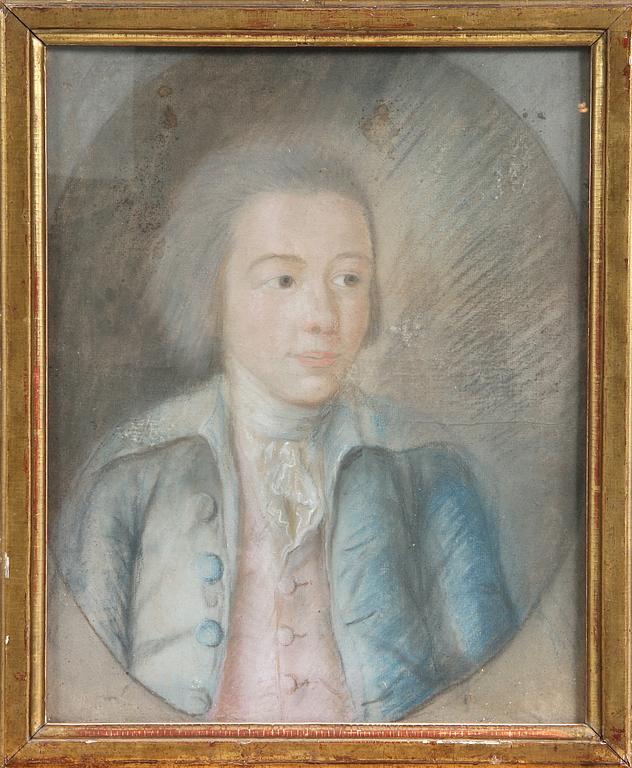 PORTRÄTT, 2 st, pastell, 1800-tal.