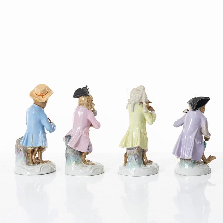 Figurines, 8 pcs, porcelain, Germany, 19th century.
